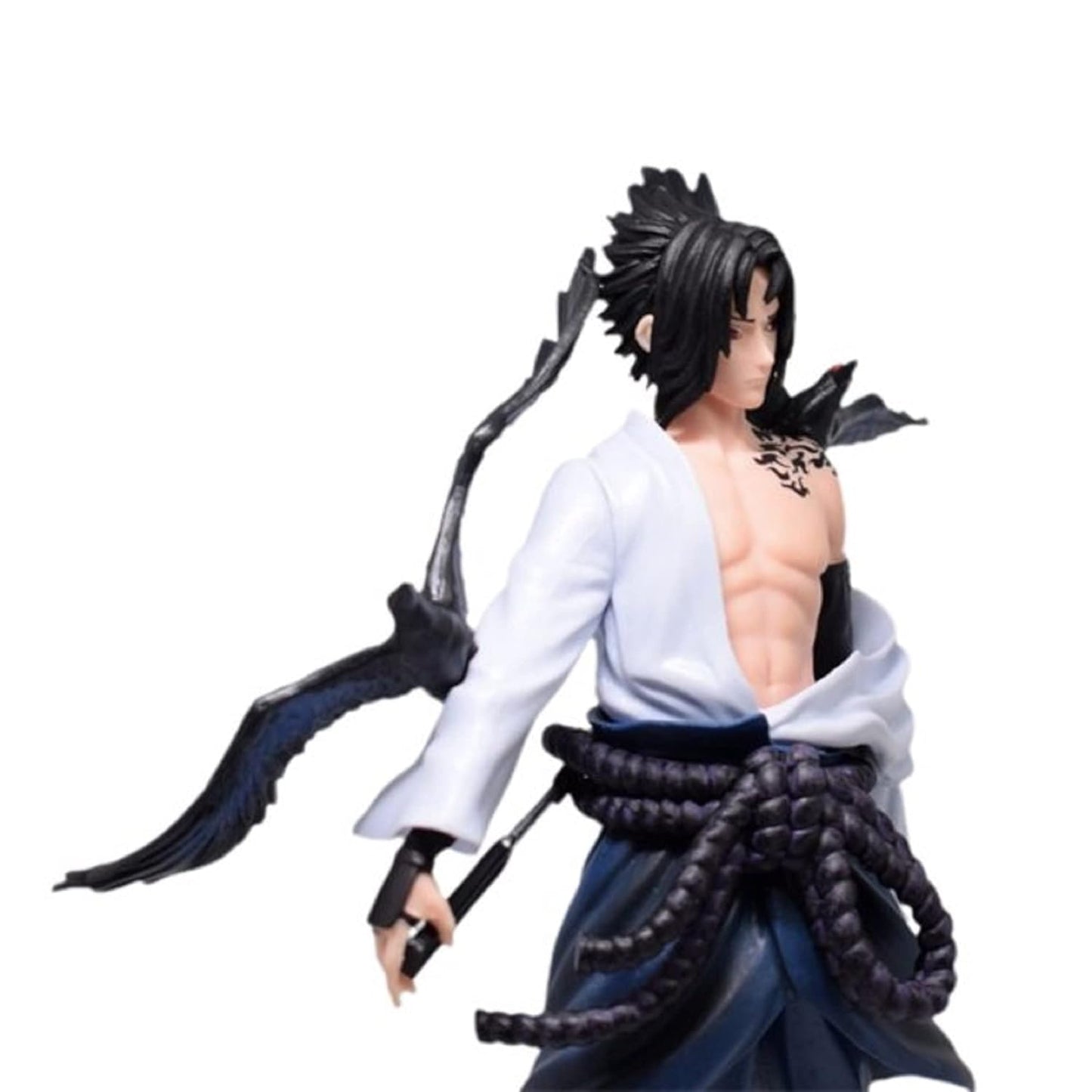 Anime Ninja Uchiha Sasuke Cursed Seal of Heaven Crow Statue Figure